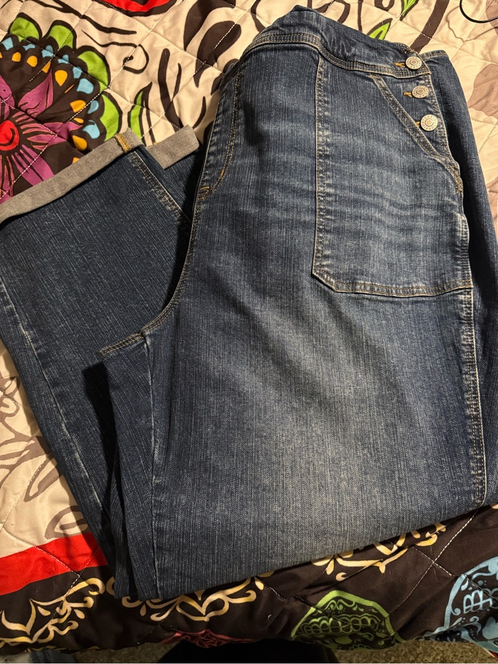 Dark Blue Denim Women’s Overalls - Ochirly - Picture 3 of 4